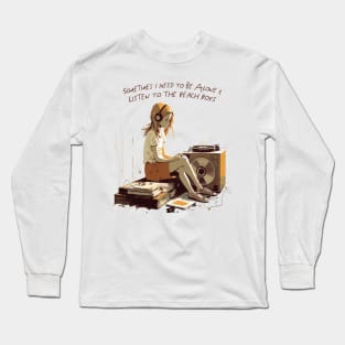 Sail On, Sailor / Retro Aesthetic Fan Design Long Sleeve T-Shirt